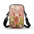 thumbnail image 2 of HELLHERO Butterfly Garden Travel Crossbody Purse Men, Women Adjustable Crossbody Bag Double Zipper Women Shoulder Bag for Adults, 2 of 7