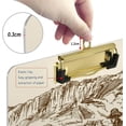 thumbnail image 4 of Coolnut Western Cowboy Clipboard, Acrylic Standard A4 Letter Size Clip Board with Low Profile Clip for Office, Classroom, Doctor, Nurse and Teacher, 12.5"x9", 4 of 7