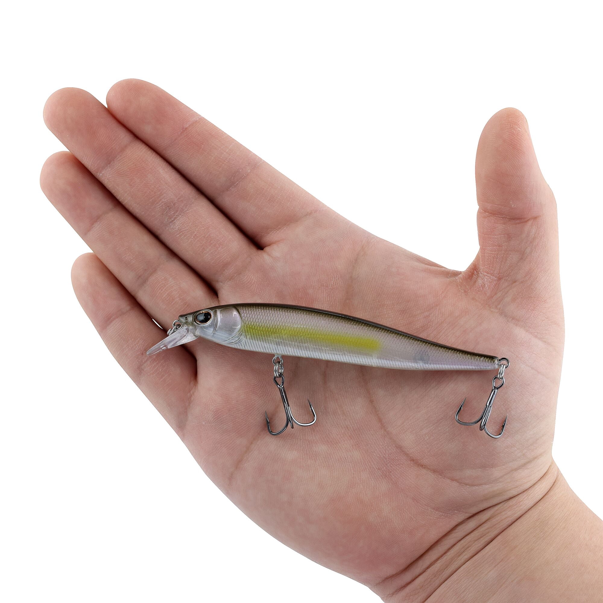 Berkley Stunna, 3 in, Jerkbaits, Stealth Shad (1 Count)
