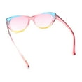 thumbnail image 6 of Girls Tie Dye Hippie Color Classic Cat Eye Sunglasses Pink Blue - Pink, 6 of 7