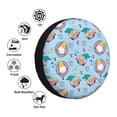 thumbnail image 4 of Naloa Gnome Pool Party PVC Leather Spare Tire Wheel Cover for Car Truck SUV Camper Trailer Universal Fit many size, 4 of 6