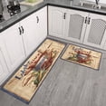 thumbnail image 3 of Vintage Chef Kitchen Food Kitchen Mats for Floor Set Of 2,Kitchen Rugs Mats with Dirty Resistance,washable,Non-Slip,kitchen Mats 17.7x24+17.7x48inch, 3 of 7