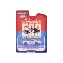 1971 Chevrolet Camaro "1971 Schaefer 500 Official Pace Car" White with White Interior 1/64 Diecast Model Cars by Greenlight