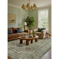 thumbnail image 2 of vfytbgnhj 8X10 Area Rugs for Living Room Bedroom Dining Room  Machine Washable Rug Floor Cover  Print Vintage Aesthetic Carpet  Low Pile Area Rug with Non Slip Rubber Backing  Blue, 2 of 8