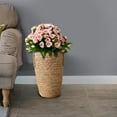 thumbnail image 1 of Hand Woven Planter Basket Flower Plant Pot Storage Basket with Handles Farmhouse Style Rustic Durable Versatile PP Lining for Living Room Size L, 1 of 10
