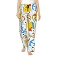 thumbnail image 2 of Goofa Ducks and Anchors Printed Soft Pajama Pants for Women, Wide Leg Comfy Casual Lounge Yoga Pants-Large, 2 of 9