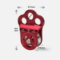 thumbnail image 2 of 30KN Triple Attachment Pulley for Rock Climbing Lightweight, High Load-Bearing, Aviation Aluminum, 2 of 8