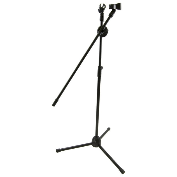 Tripod Two Microphone Stand with Boom Arm (Up to 62")