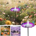 thumbnail image 1 of Estaca de alimentación para pájaros al aire libre | Cuenco decorativo de agua y semillas de jardín | Material duradero | Altura ajustable | Atrae a las aves silvestres | Fácil de limpiar e instalar, 1 of 7