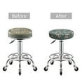 thumbnail image 5 of Kll Hedgehogs And Flowers Round Bar Chair Cushion Cover 14 Inch,Bar Stool Protector With Elastic, Soft Washable, 5 of 7