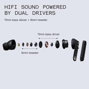 CMF Buds Pro 2 Wireless Earbuds with Smart Dial, 50dB Hybrid Noise Cancelling Earbuds Wireless Bluetooth 5.4, 11mm Bass with LDAC, 6 Hi-Res Audio Mics, 43H Playtime, Fast Charging Case, Dark Grey