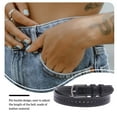 thumbnail image 5 of Linyer Woman Belt Summer Portable Casual Formal Pin Buckle Length Adjustable Shorts Ladies Leather Belts Festival Christmas Gifts Coffee, 5 of 6