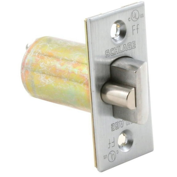 Schlage 14-047-605 Deadlatch with Square Corner, Backset 2-3/8", 605 - Polished Brass, Varies Metal