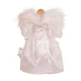 thumbnail image 3 of Kurt Adler 10-Inch Battery-Operated Silver and White Fairy Lighted Angel Tree Topper, 3 of 7