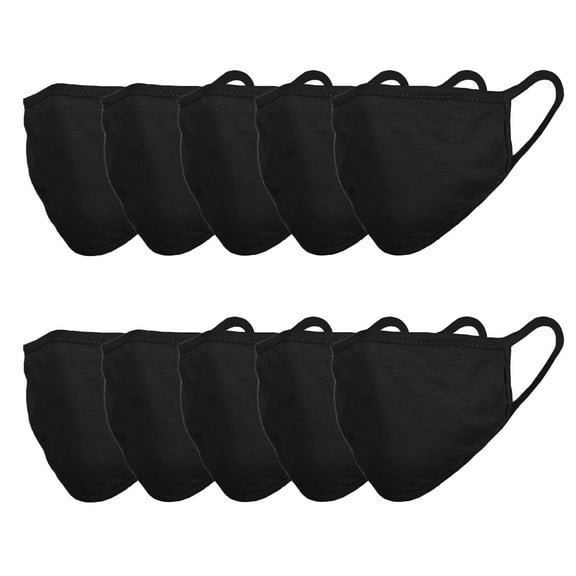10 Pieces Resuable Premium Pre-Laundered Cotton Personal Fashion Face Mask
