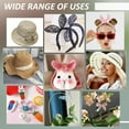 thumbnail image 6 of 1 Set 1Roll Round Bendable Aluminum Wire for Hair Bows Shaping Hat Brim Craft Making Supplies 100Pcs Rubber End Caps Silver 18x1.2~2mm Hole: 1.2mm, 6 of 6