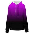 thumbnail image 4 of QUINDOS Womens Hoodies Plus Size Drop Shoulder Sweatshirts Women Casual Gradient Color Long Sleeve Crew Neck Pullover Tops, 4 of 7