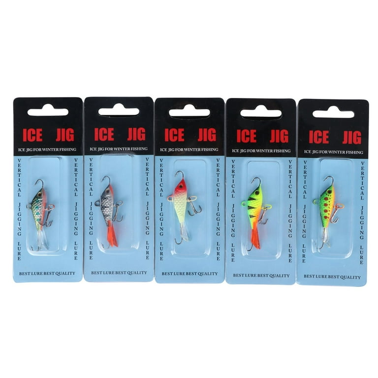 Goture Ice Fishing Jigs Tungsten Kit with Carbon Steel Hooks in Tackle Box, Winter  Ice Fishing Lures for Bass, Pike, Trout, Walleye, Crappie, Panfish 