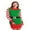 Green - Elf Dress, variant on #followme Ugly Christmas Holiday Sweater Dress 6872-225-M (Red - Santa Baby Dress, Small)