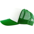 thumbnail image 3 of Classic Foam Front Mesh Back Trucker Hat Baseball Cap Plastic Adjustable Snapback, 3 of 6