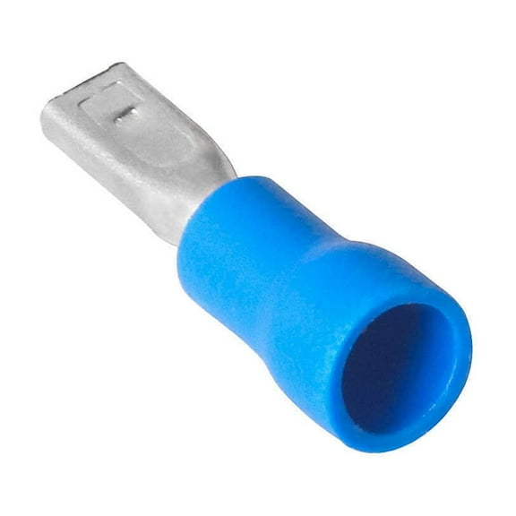 100pcs Blue 2.8mm 14-16 AWG Insulated Female Spade Terminal Wire Crimp Connector