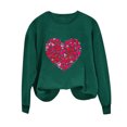 thumbnail image 4 of VgaVtl Sweatshirt Women Long Sleeve Valentines Day Pullover Plus Size Tops Women for Girlfriend Holiday Loose Heart Print Tops, 4 of 4