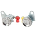 thumbnail image 1 of 69051-12340, Aluminum Alloy Original Standard Rustproof Driver Passenger Side Anti Deformation Door Lock Cylinder Set Durable with Key for Cars, 1 of 8