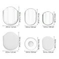 thumbnail image 2 of unbranded 60 Pcs Earring Clips for Non Pierced Ears Anti-slip Ear Pads 1.20X1.20X0.10CM, 2 of 8