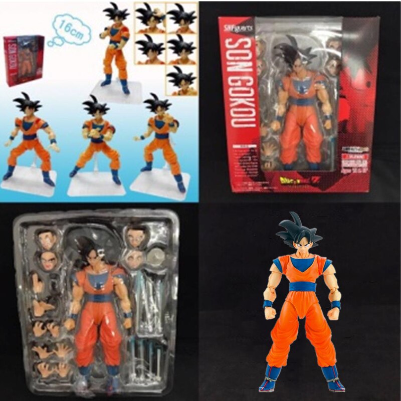 Figura de acción de Dragon Ball de 13-16cm despertar Goku Vegeta Frieza ...