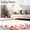 thumbnail image 2 of ODIKA 2'x3' Machine Washable Non-Slip Area Rug, Ethereal Bloom Faded Artwork High Traffic Rug, Pink, 660046, 2 of 7
