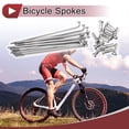 thumbnail image 2 of Unique Bargains 12 Set 14G Bicycle Spokes Bike Wheel Spokes 304 Stainless Steel Silver Tone-76mm, 2 of 7