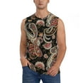thumbnail image 2 of Picia Paisley6 mens Cotton Tank Undershirts , Moisture-wicking Ribbed Tanks, Lightweight Cotton Tank Undershirts-XX-Large, 2 of 8