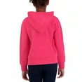 thumbnail image 2 of Calvin Klein Jeans Girl's Youth Full Zip Cotton Blend Logo Print Hoodie Jacket, 2 of 5