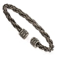 thumbnail image 4 of Edward Mirell Titanium Brushed Cablew/ Cast Titanium Accent Cuff Bracelet, 4 of 5