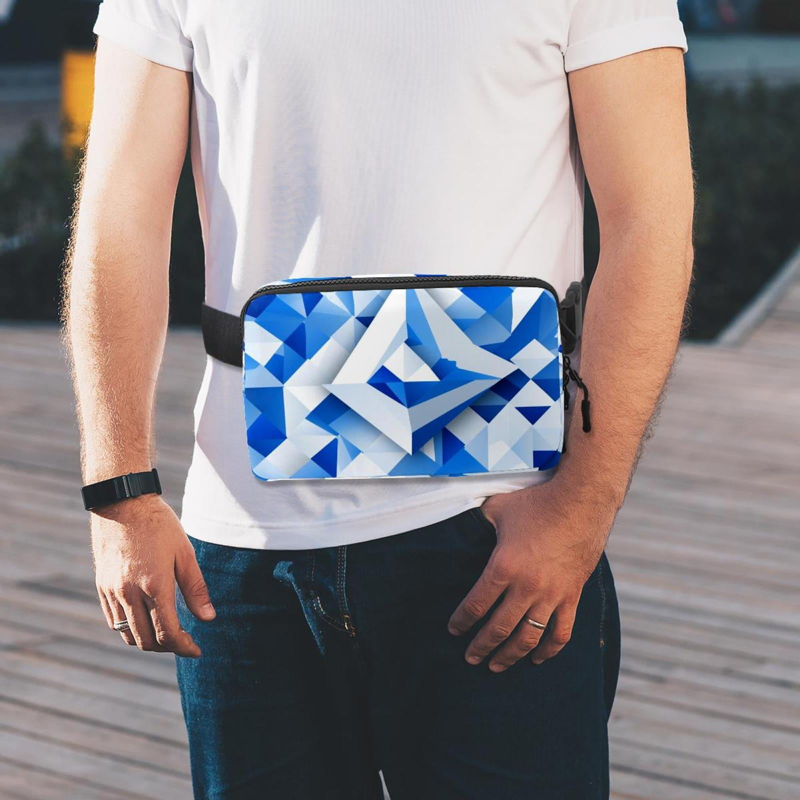 Flag of Israel Lightweight and Adjustable Running Belt Waist Pack Waist Bags for Unisex with Extension Strap