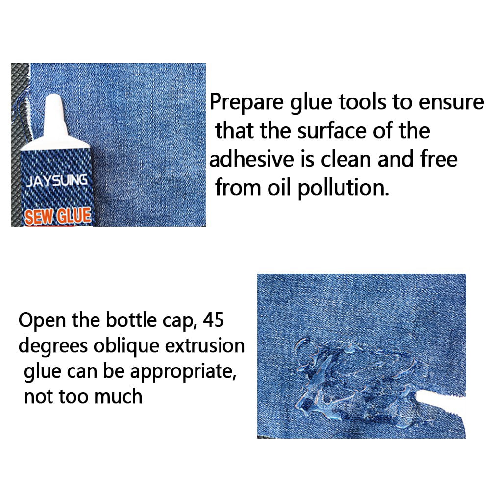 30/40/60Ml Clothing Repair Glue Cloth Glue Fabric Adhesives Liquid Sewing  Solution Kit No-Sew Glue Fast Tack
