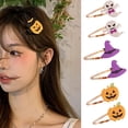 thumbnail image 1 of 1/2pcs Card Issuance Beautifully Festive Atmosphere Handmade Dress Up Halloween Cartoon Hairpins for Daily Wear, 1 of 13