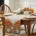 thumbnail image 3 of Fall Gnome Pumpkin Table Runner, Autumn Thanksgiving Kitchen Dining Table Decoration for Home Party Decor 13x48 Inches, 3 of 9