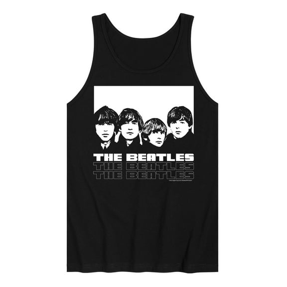 The Beatles - Faces Logo - Men's Tank Top
