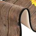 thumbnail image 6 of Dreamtimes Wooden Board Sunflowers Hallway Runner Rug 2'x6' Kitchen Rug with Rubber Backing Floral Non Slip Entryway Rug Runner Washable Soft Area Rug for Hallway Bedroom Kitchen Decor, 6 of 6