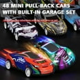 thumbnail image 5 of Mini Pull-Back Cars with Built-in Garage Set,Die-Cast Vehicles Friction Powered Design,Alloy Racing Car Toys,Friction Powered Vehicles with Storage Box & Play Mat,Bulk Mini Cars Party Favors, 5 of 10