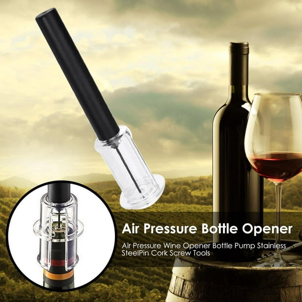 Jianama Air Pressure Wine Opener Bottle Pump Stainless Steel Pin Cork Screw  Tools 