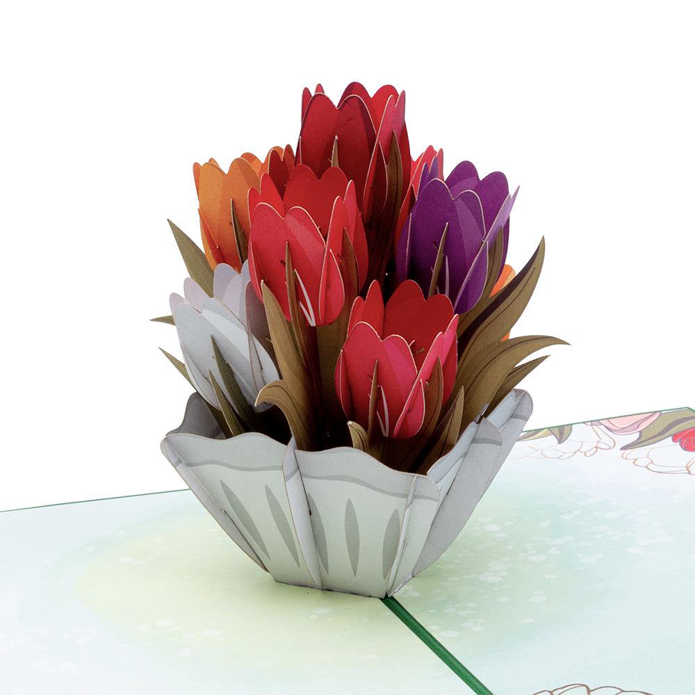 Tulips popup card