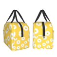 thumbnail image 4 of Bolsa de almuerzo aislante Carati White Aster Daisy Yellow para mujer, 4 of 9