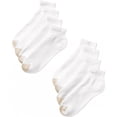 thumbnail image 2 of Gold Toe WHITE Men's 8-Pack Athletic Quarter Socks, US 6-12.5, 2 of 2