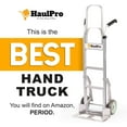 thumbnail image 5 of Stair Climber Hand Truck 500 lb – Aluminum, 8" Rubber Wheels, Skid Bars, 17.5" Nose Plate, Dolly, 5 of 8