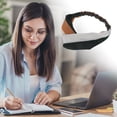 thumbnail image 6 of Unique Bargains Fashion Pinstripe Pattern Cross Elastic Hairband for Women 1 Pc Dark Green Khaki, 6 of 6