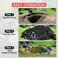 thumbnail image 4 of QinaQin ​​15x20 Ft Pond Liner,20 Mil Thickness,Pliable & Durable Lldep Material,Easy Cutting & Uv Resistant,for Features,Fountains and Water Gardens,Black, 4 of 7
