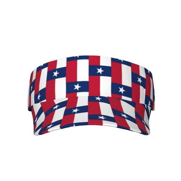 Texas Flag America Visor Hats Adjustable Beach Sun Visors Sports Outdoor Visor For Women Men