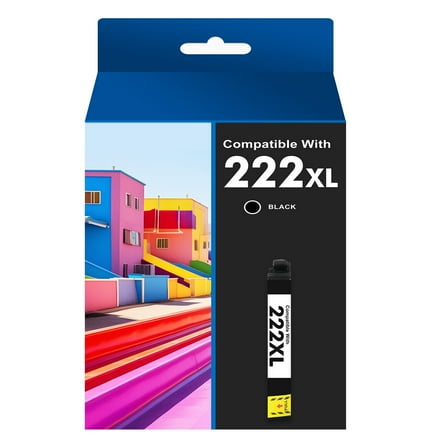 222XL Ink Cartridge for Epson 222 Ink Cartridges for Epson 222 XP-5200/WF-2960 Printer Ink ( Black)